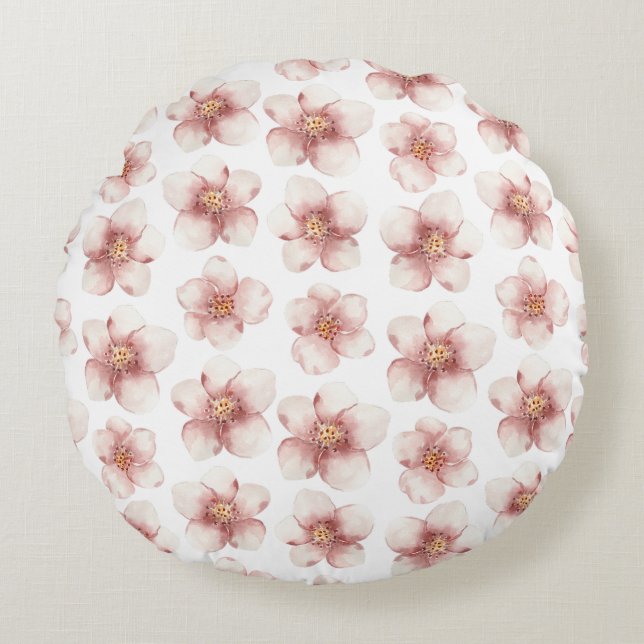 Elegant floral pattern throw pillows (Front)