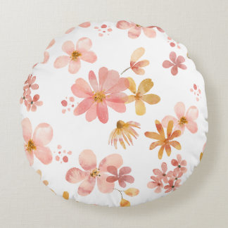 Elegant floral pattern throw pillows