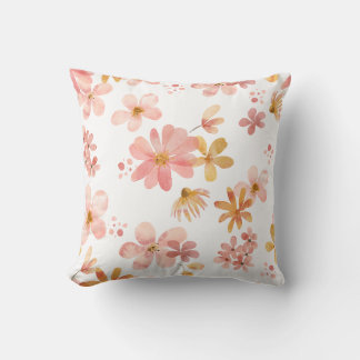 Elegant floral pattern throw pillows