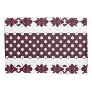 Elegant Floral Pattern with Lotus and Blossom Pillowcase
