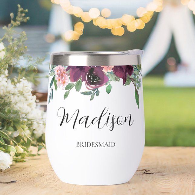 Elegant Floral Personalized Bridesmaid Proposal (Creator Uploaded)