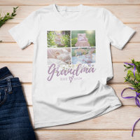 Elegant Floral Personalized Grandma Photo