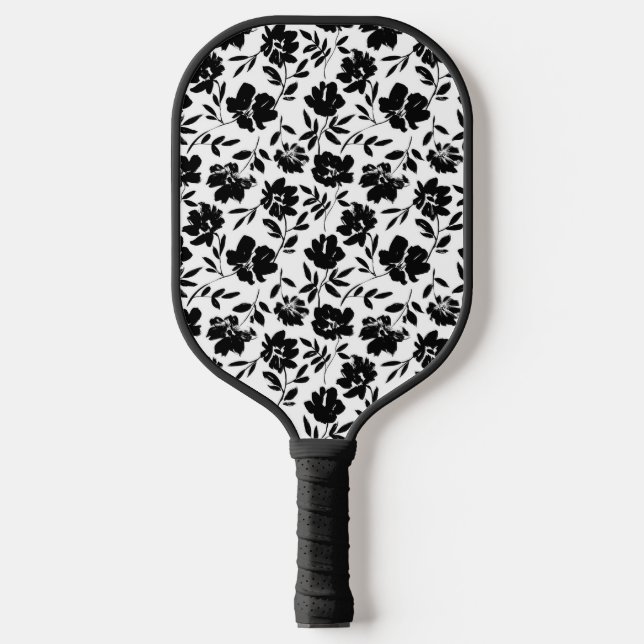 Elegant Floral Pickleball Paddle (Front)