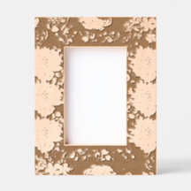 Elegant Floral Portrait Frame – Beautiful Side Flo