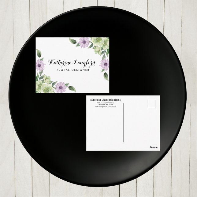 Elegant Floral Post Card | Customizable Template (Creator Uploaded)