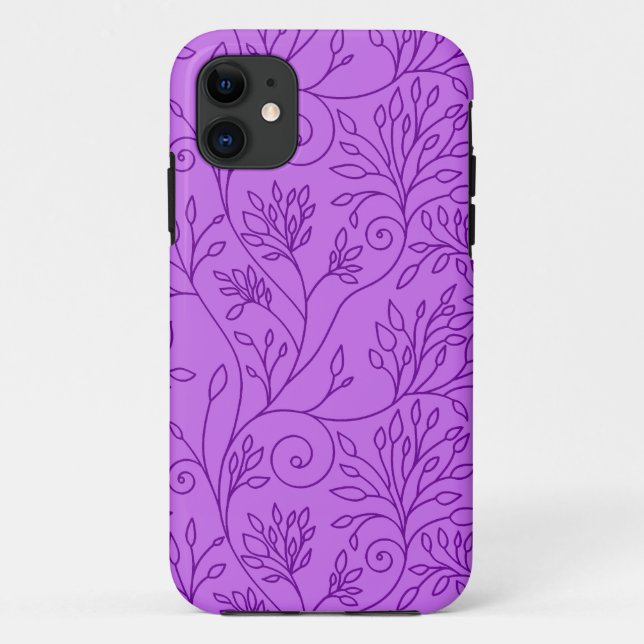 Elegant floral purple iPhone 5 Case (Back)