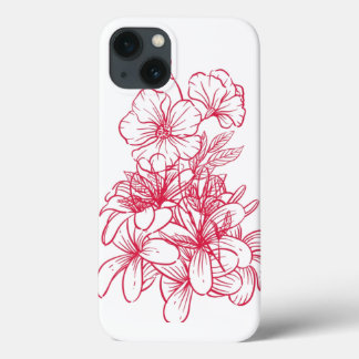 Elegant Floral Red iPhone Cover