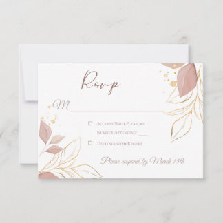 Elegant Floral Response Card