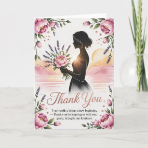 Elegant Floral Retirement Card for Woman