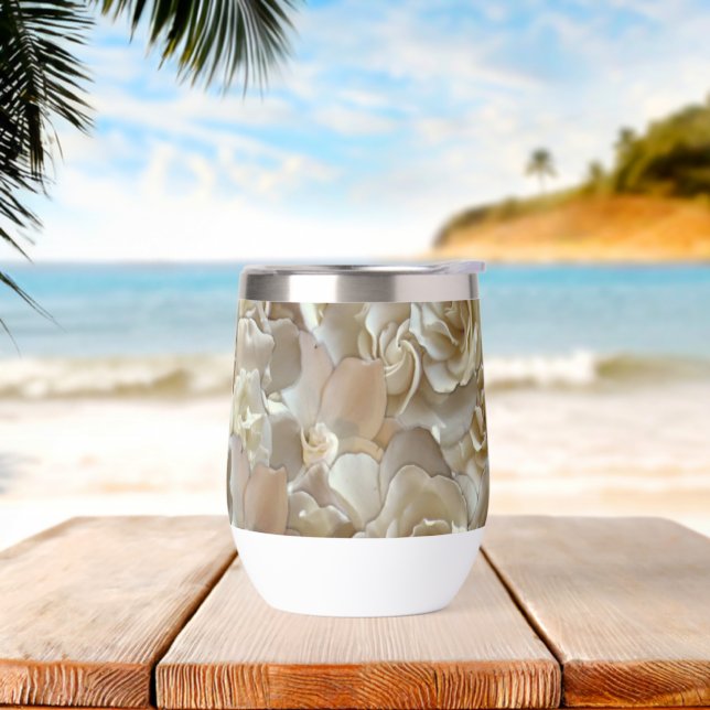 Elegant Floral Rose Petal Pattern  (Beach)