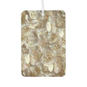 Elegant Floral Rose Petal Pattern  Air Freshener