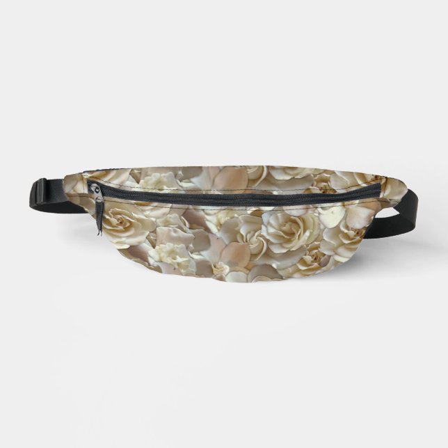 Elegant Floral Rose Petal Pattern  Fanny Pack (Front)