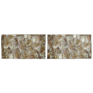 Elegant Floral Rose Petal Pattern Pillowcase