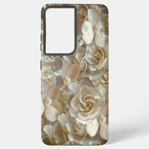 Elegant Floral Rose Petal Pattern Samsung Galaxy Case
