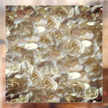 Elegant Floral Rose Petal Pattern  Window Cling<br><div class="desc">A stunning floral design featuring a seamless pattern of delicate beige and ivory roses. The soft petals create a luxurious and romantic aesthetic, perfect for anyone who loves classic and elegant floral art. This sophisticated design is ideal for gifts, accessories, home décor, and fashion items, adding a timeless charm to...</div>