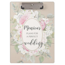 Elegant Floral Roses & Peonies Wedding Planner