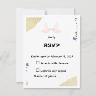 Elegant Floral RSVP Card