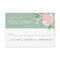 Elegant Floral RSVP Card - mint