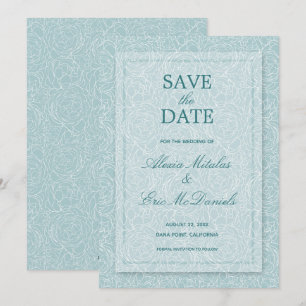 Elegant Floral Save The Date