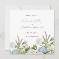 Elegant Floral Save The Date Song Of Solomon 3:4