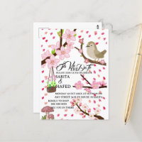 Elegant floral save the date template, wildflower