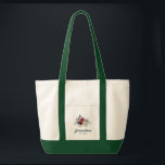 Elegant Floral Script Grandma Modern Custom Tote Bag<br><div class="desc">You can easily customize this Burgundy Floral Greenery Foliage grandma and year established pillow by clicking the "Personalize" button. Perfect Mother's Day and Grandparents Day Gift</div>