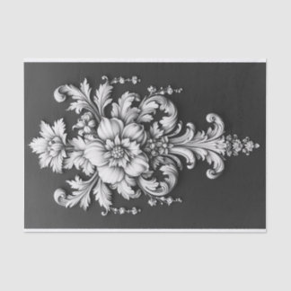 Elegant Floral Scrollwork Tissue Paper