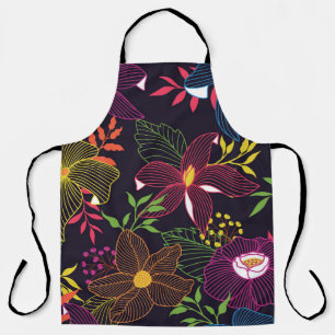 Elegant floral seamless pattern, artistic design. apron