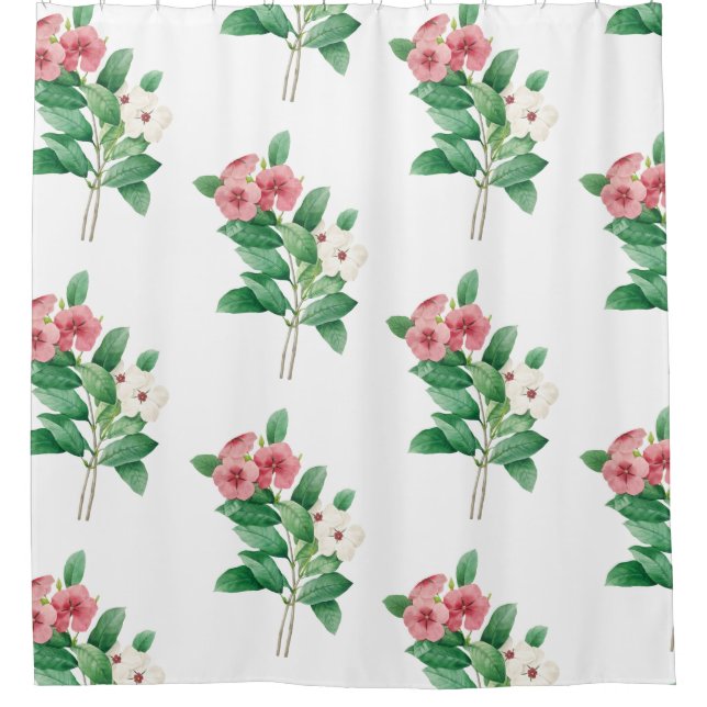 Elegant Floral   Shower Curtain (Front)