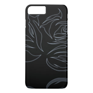 Elegant Floral Silver rose tough Case-Mate iPhone Case