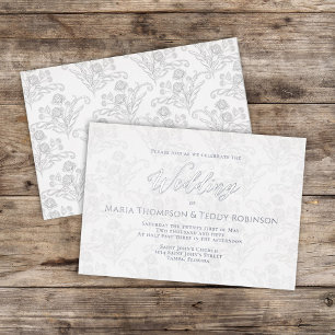 Elegant Floral Simple Foliage Calligraphy Script 