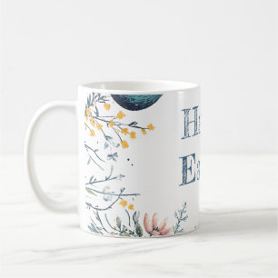 Elegant Floral Spring Easter Egg Hunt  Coffee Mug