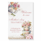 Elegant Floral Tea Party Mother's Day Foam Boards