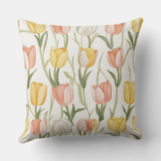 Elegant Floral Throw Pillow