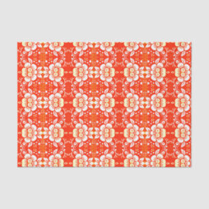 Elegant Floral Tissue Paper Yellow