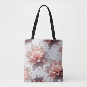 Elegant Floral Tote – Aesthetic Reusable Shopping 