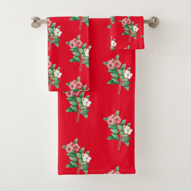 Elegant Floral Towel (Insitu)