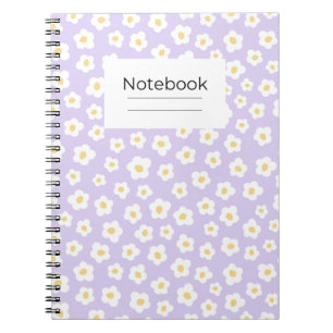 Elegant floral vibes  notebook