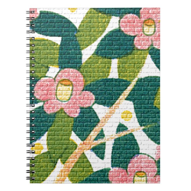 Elegant Floral & Vines Notebook (Front)