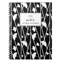 Elegant Floral Vines Pattern | White Personalized