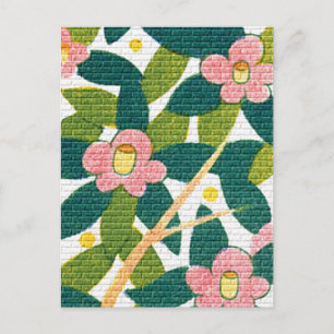 Elegant Floral & Vines Postcard