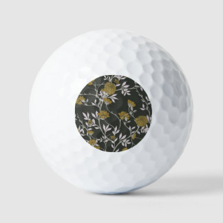 Elegant floral: vintage pattern design. golf balls
