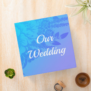 Elegant Floral Watercolor 3 Ring Binder