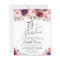 Elegant Floral Watercolor 75th Birthday Invitation