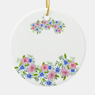 Elegant floral watercolor decoration pattern coffe