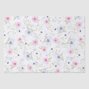 Elegant floral watercolor design wrapping paper sh