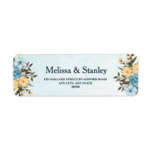 Elegant Floral Watercolor Greenery Wedding Return 