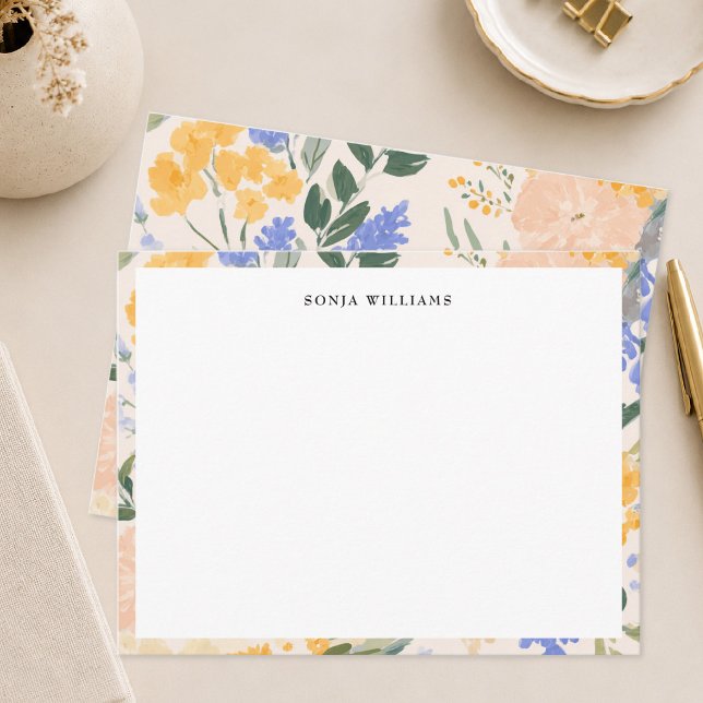 Elegant Floral Watercolor Pattern Border Card (Creator Uploaded)