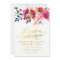 Elegant Floral Watercolor White Gold Wedding