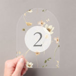 Elegant Floral Wedding Acrylic Arch Table Number<br><div class="desc">Link Here To See Zazzle Review This Product https://www.youtube.com/watch?v=R1R26IzwDDg ***this design is part of a collection*** _______________________ this design template is fully editable and customizable by you the customer - click personalize further button if you wish to move, add, delete, or make significant changes to the design _______________________ *if you...</div>